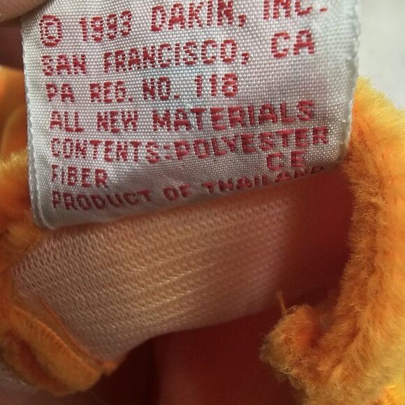 Vintage Dakin 1993 Pterodactyl Plush Hand Puppet Stuffed Dinosaur - Picture 7 of 9